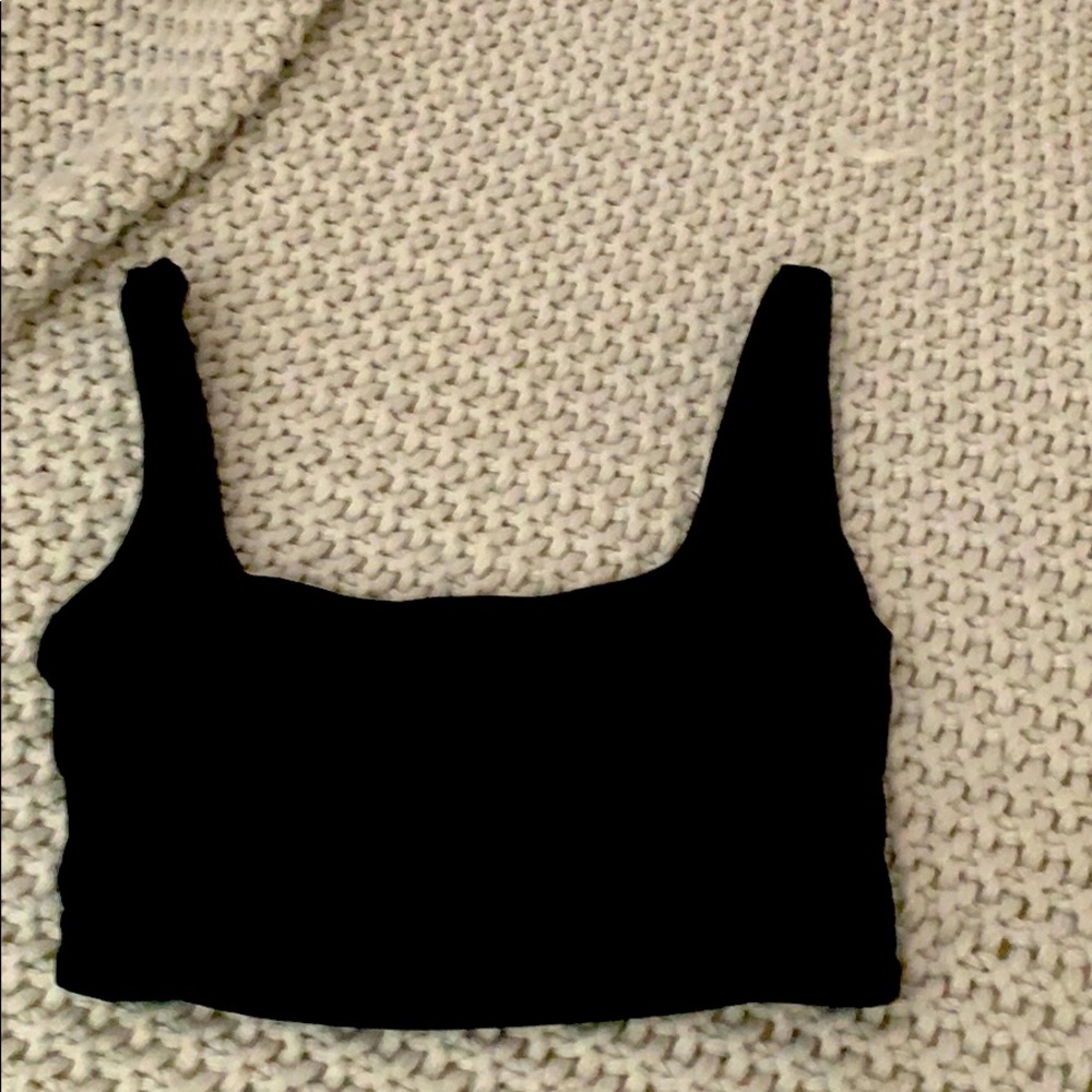 Black crop top